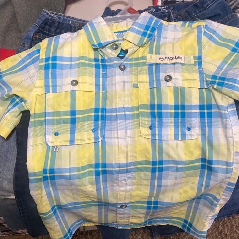Boys Yellow and blue, Magellan Outdoors Polo